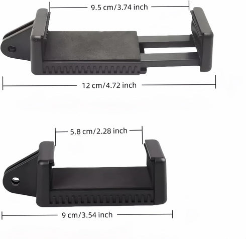 FANBODTA 55-85mm 360 All Phone Holder No Tools Needed! Spring Clamp Fits Phones, Sturdy E-Base for Car Rides, Zoom