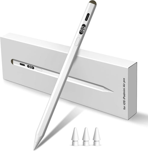 Stylus Pen for iPad, Newly Dual-Tip for Touch Screens, Fast Charge, Palm Rejection for iPad Pro 11"/12.9", Air 3/4/5,