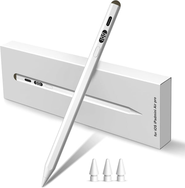Stylus Pen for iPad, Newly Dual-Tip for Touch Screens, Fast Charge, Palm Rejection for iPad Pro 11"/12.9", Air 3/4/5,
