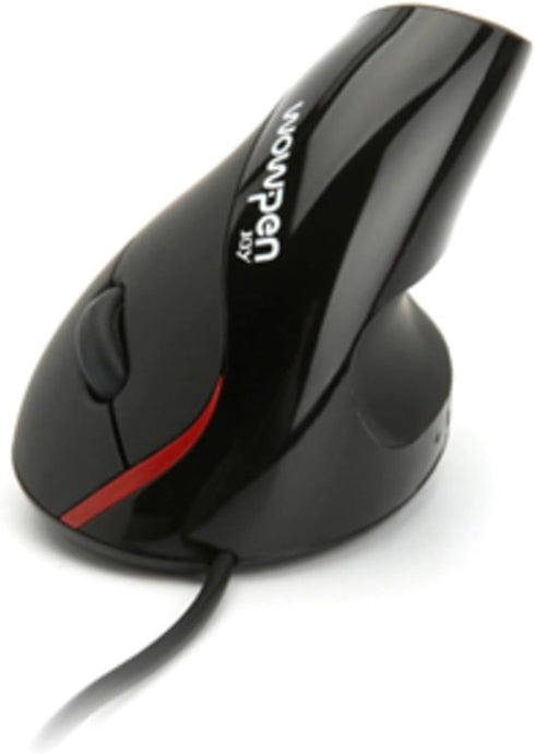 Wow Pen Joy WP-012-BK-E Vertical Optical Mouse, Right Hand, Ergonomic Design (Black)