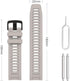 MoKo 2 Pack Silicone Watch Strap for Garmin Instinct Esports/Solar/Tactical, Adjustable Replacement Band (Graphit