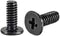 uxcell M2x8mm Phillips Screw Fastener Black, 3.8mm Dia Screw Head for Laptop PC TV Fan Switch, 100pcs