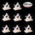 Viaky 30 Pieces White Adjustable Cable Clips, Self-Adhesive Desk Organizer for Nylon Wire Management