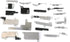 Full Set Small Metal Internal Bracket Kits Replacement for iPhone 8 Plus (5.5 inch)