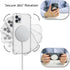 TORU MX Slim Magnetic Case for iPhone 11 Pro Max, Compatible with Magsafe, Clear Case with Detachable Wrist Strap