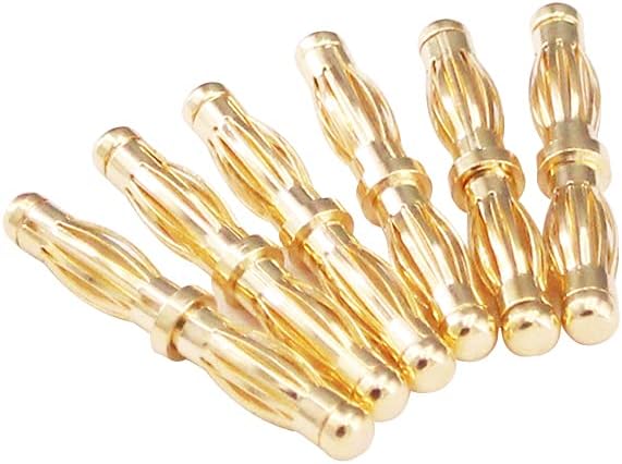 6pcs 4MM Male to 4MM Male Banana Bullet Plug Adapter (B183-6)