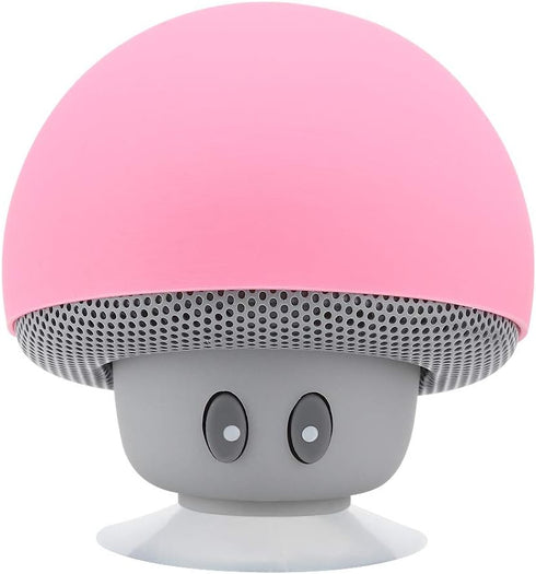 Tangxi Speaker, Mini Portable Bluetooth3.0 Mushroom Speaker, Noise Reduction Subwoofer with Suction Cup