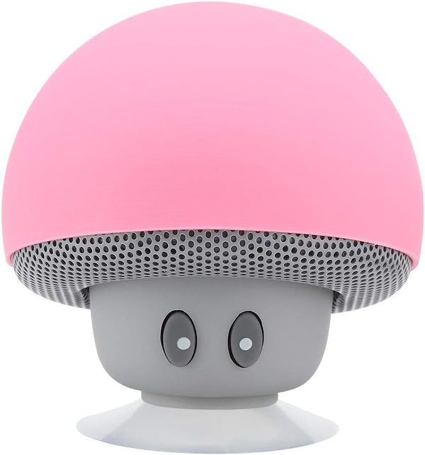 Tangxi Speaker, Mini Portable Bluetooth3.0 Mushroom Speaker, Noise Reduction Subwoofer with Suction Cup