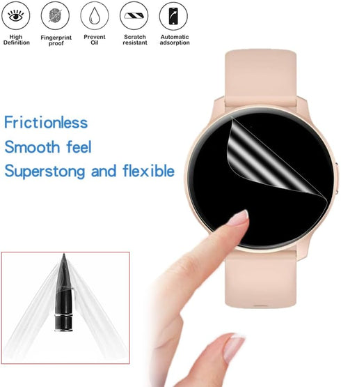 Screen Protector for TGW008 1.28'' Smartwatch, HD Full Coverage TPU Protective Film for OYV/TOUCHELEX (6PCS)