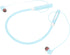 Shop BT 5.2 Neckband Earbuds: Wireless Magnetic Headphones, IPX5 Waterproof, Ergonomic Bass Sports Earphones (Blue).