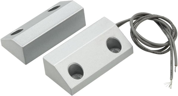 uxcell MC-56 Rolling Door Contact Magnetic Reed Switch Alarm with 2 Wires for N.O. Applications