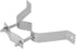 Skywalker Heavy-Duty Double Wall Mount Pair for TV Antenna Mast with (2) Brackets & Lag Bolts, 3”
