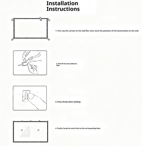 SHYYOULQE Metal Anti-Light Projector Screen Portable Foldable Frame Indoor Outdoor Viewing No Tools Needed Wide Viewing