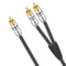 J&D RCA Cable, 1 RCA Male to 2 RCA Male Y-Splitter Digital