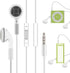 Jelanry White 3.5mm Earphone Earbuds with Remote for Shuffle 2-6, Touch 2G-5G, Classic nano6 Headphones