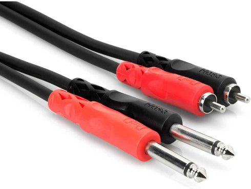HOSA CPR203 Dual 1/4" to RCA, 3 Meters (9.9 ft)