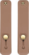 MECCANIXITY Brown Silicone Phone Loop Finger Holder Grip Stand, 2Pcs for Most Smartphones