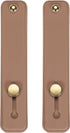 MECCANIXITY Brown Silicone Phone Loop Finger Holder Grip Stand, 2Pcs for Most Smartphones