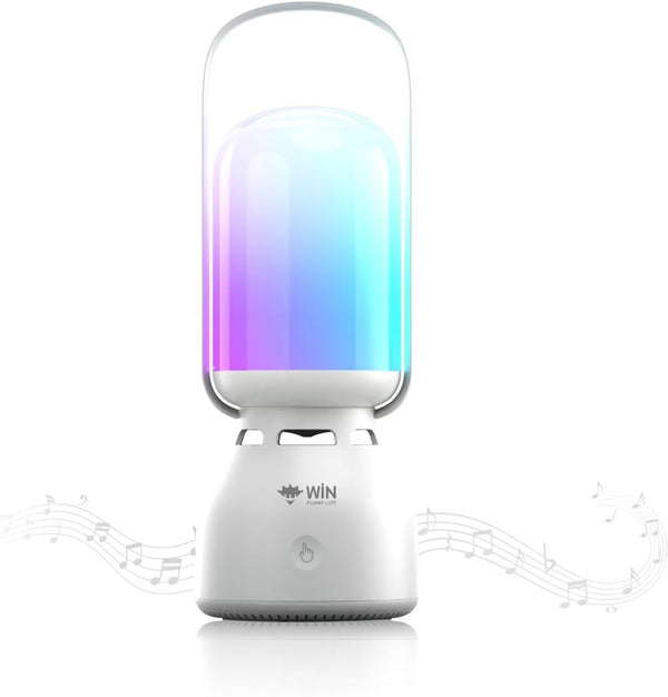 WIN FUNNY LIFE Bluetooth Camping Lantern Speaker, 3-Gear LED Night Light, 11 Modes RGB Colorful
