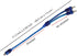 RCA Audio Cable Connector 1 Female to 2 Male, Clear Blue RCA Speaker Splitter Shielding Cable Adapter (2 Pack)