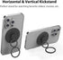 MonIdea Magnetic Phone Grip Compatible with MagSafe,Magnetic Phone Ring Holder Finger Kickstand Wireless Charging
