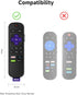 Silicone Remote Cover for Roku Streaming Stick (2017)/(2018), Shockproof Protective Case with Remote Loop