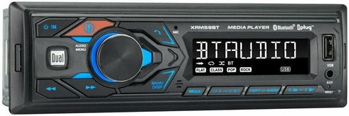 Dual XRM59BT Bluetooth Single-DIN In-Dash All-Digital Media Receiver