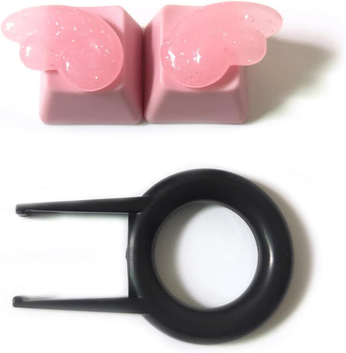 Handmade Cute Keycaps, Compatible with Cherry MX Switches Mechanical Keyboard, Pink PBT Keycap for Gaming Keyboards