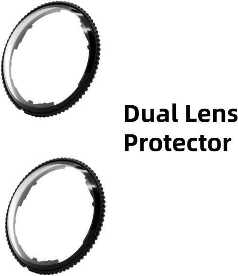 Generic Insta360 X4, 2Pcs Lens Guard for PC Protective Lens Cover, Sticky Dual Lens Protector Case Action Camera