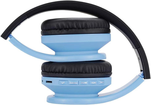 PowerLocus Bluetooth Headphones for Kids, Wireless Foldable Over Ear Headset with Microphone, 85DB Volume Limit, FM,