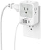 USB Plug Adapter for Wall Outlet, TESSAN USB Wall Plug with 1 USB C and 2 USB A, 4 AC Multiple Outlet Wall Plug, Surge