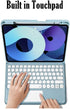 Keyboard Case with Removable Bluetooth Keyboard for iPad 9th 8th 7th Gen 10.2"/Air 3rd Gen Pro 10.5", Blue