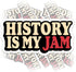 CRSTICKER History is My Jam H5 History Sticker Waterproof Vinyl Decal for Water