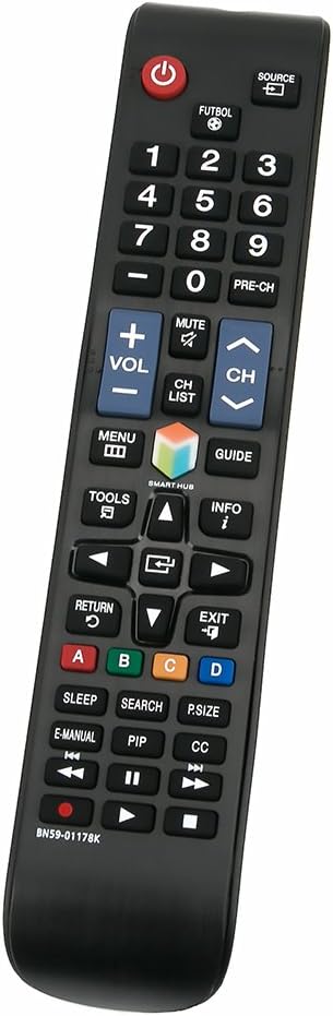 BN59-01178K Replace Remote for Samsung TV Models UN32H4303AH, UN55ES6100, UN40FH5303F, UN48H4203, UN32H4303AH,