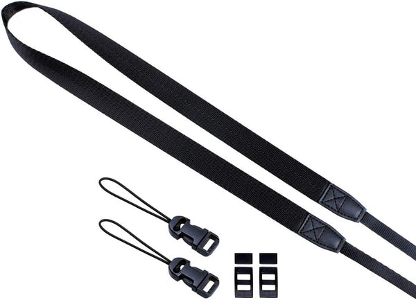 Film Camera Strap, Quick Release Slim Camera Strap for Mirrorless, SLR, Medium DSLR Camera (Black)