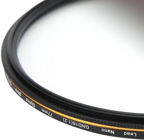 GND16 ND Filter, UltraSlim Optical Glass Neutral Density Variable Filter for Photography Accessory (77mm)