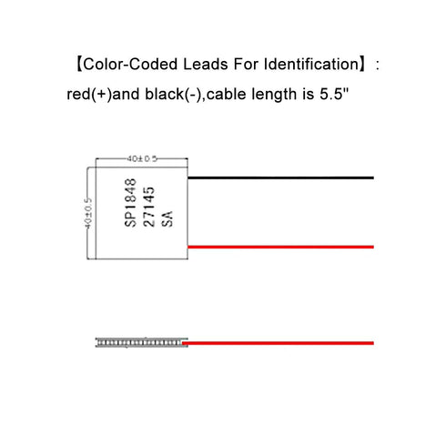 Thermoelectric Peltier Module, High Temperature Power Generator TEG 150?, White 40x40mm