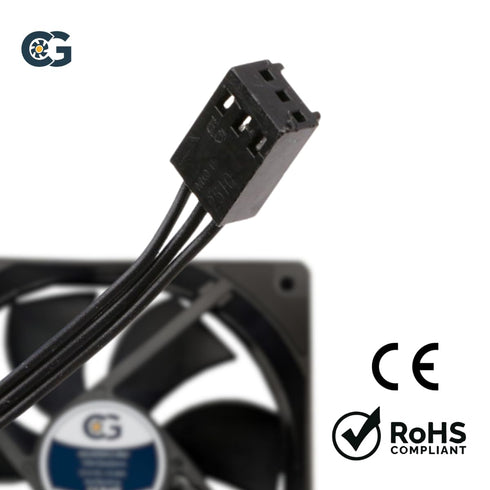 Coolerguys 12vDC Waterproof IP67 Fan, High Speed, 120x25mm