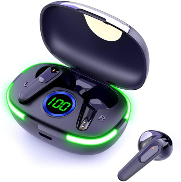 True Wireless Earbuds, Bluetooth 5.1 Headphones with Touch Control, IPX4 Waterproof Stereo Earphones, Built-in