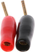 Hisocute 4 Pcs Wire Pin Plug Banana Plugs Speaker Screw Lock Cable Connectors Banana Cable Connector Plug Screw Solder