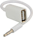 3.5mm Male AUX Audio Plug Jack to USB 2.0 Female Converter Cable