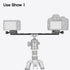 koolehaoda 300mm Lengthened Quick Release Plate Clamp Rail, Nodal Slide Bracket Mount Adapter, Compatible Arca Swiss
