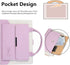 Cute Case for iPad 6th/5th Generation 9.7 Inch 2018/2017 - Smart Slim Leather Cover with Stand Pocket, Pink