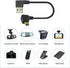 (6Inch, 3-Pack) Herfair Dash Cam Cable Right Angle USB to Mini USB Cable Power Charger Cord for Dashcam, Dashboard