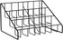 MyGift 3-Tier Modern Matte Black Metal Wire CD Storage Rack, Tabletop Media Organizer, Set of 2