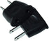 Socket Plug Adapter Europe EU Euro to US Travel Charger AC Power Converter (2PCS, Black)