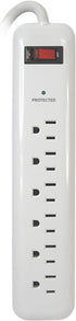 Prime Wire PB802124 6-Outlet Household Electronics Surge Protector with 3-Feet Cord