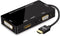 4-in-1 HDMI Adapter, HDMI to VGA DVI Converter with Audio, 1080p Video for Laptop and Projector
