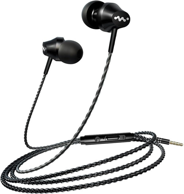 Wired Earbuds in-Ear Headphones with Microphone, Noise Isolation, 3.5mm Jack for iPhone, Samsung, Laptop, Kids