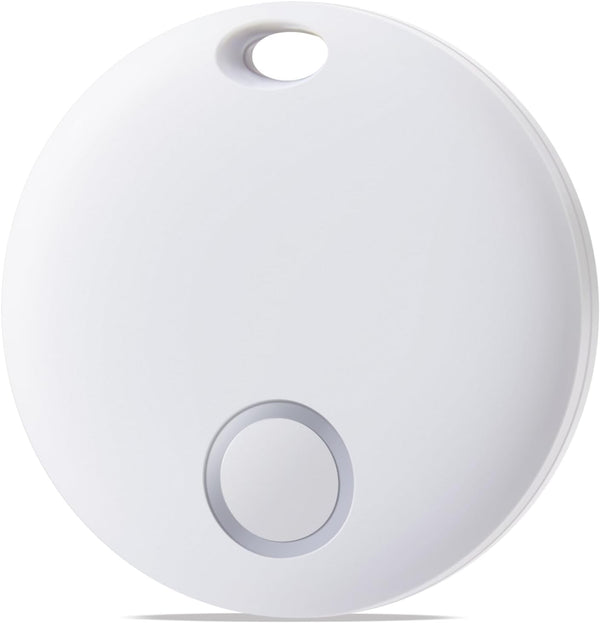 Reyke Key Finder - Bluetooth Luggage Tracker Tag for Keys, Wallet, Suitcase, Works with Apple Find My (White)
